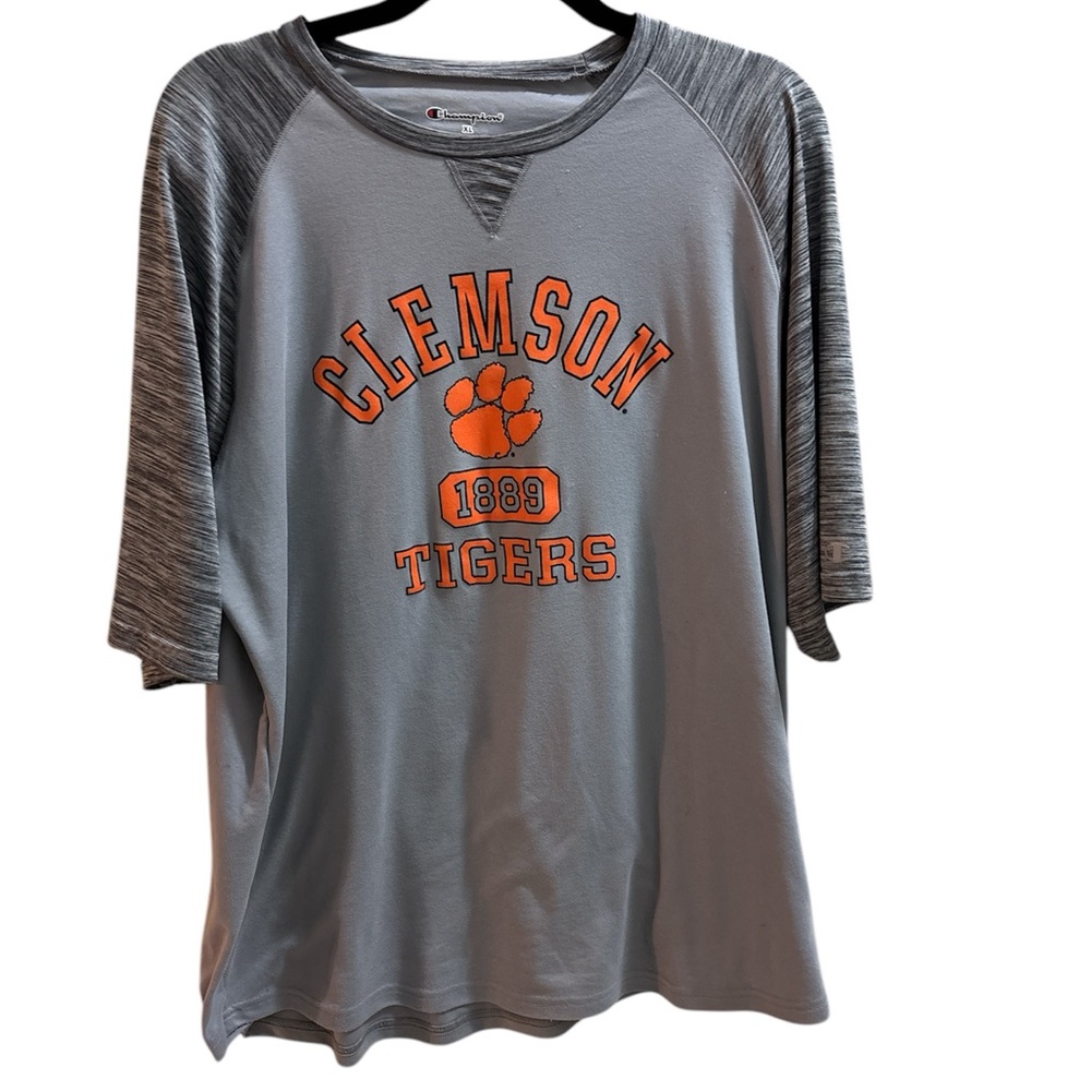 Champion Gray and Orange Clemson Tigers Tee women's XL